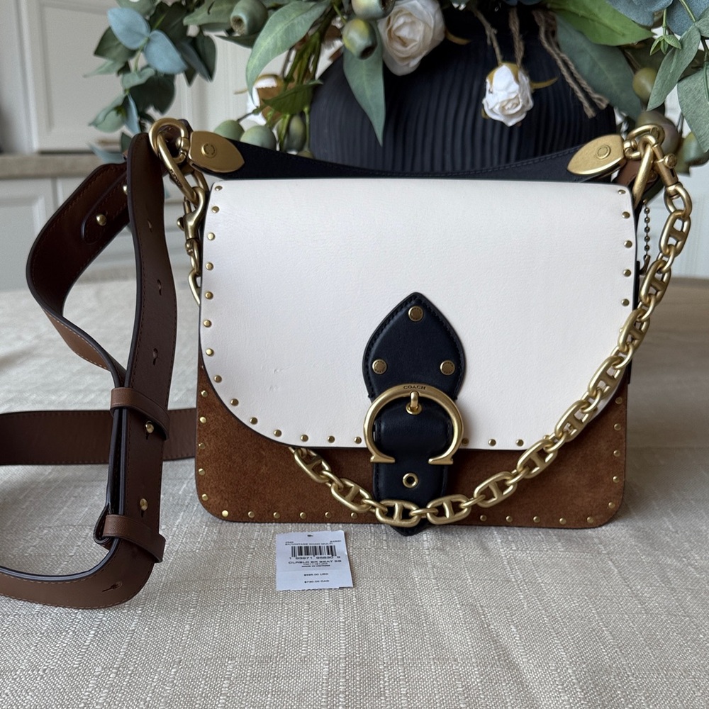 COACH Beat Shoulder Bag B4/Vintage Khaki Multi